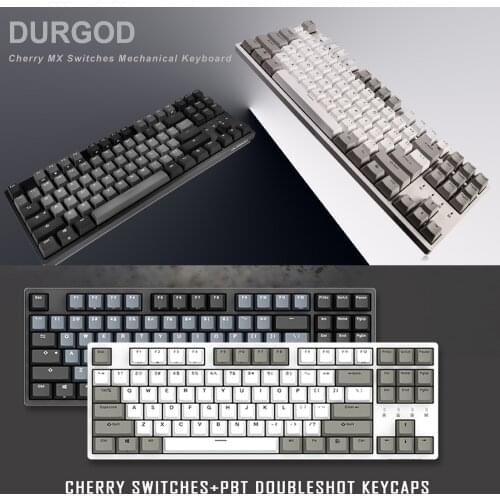 DURGOD 87-Key Mechanical Keyboard [Cherry MX Switches] NKRO Anti-ghosting Gaming Keyboard for Gamer/Typist/Office- QWERTY-Layout