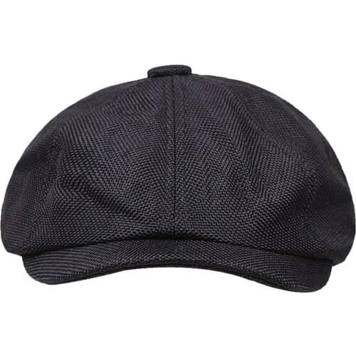 Man Octagonal Daily Casual Party Spring Solid Autumn Winter Retro Newsboy Hat Accessories England Style Cap Beret