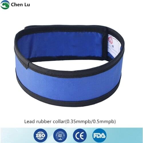 Genuine radiological protection thyroid straight collar x-ray gamma ray radiation protective lead rubber collar