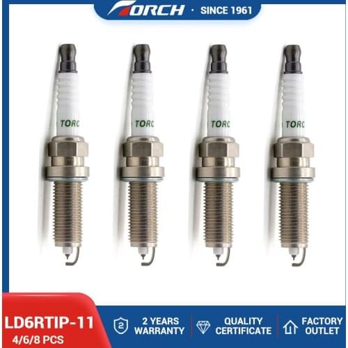 Genuine Automobile Iridium PLATINUM Spark Candles TORCH LDK7RTI Fit for NGK PLZKAR6A-11 Bosch 0242135524 Denso FXE20HR11