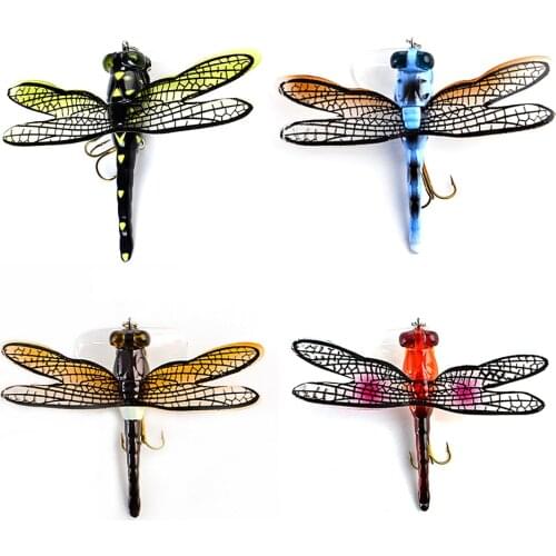 Topwater Dragonfly Bait Insect Fly Fishing Lure 6G 7.5CM Trout Popper Artificial Bait Wobblers for Trolling Hard Lure