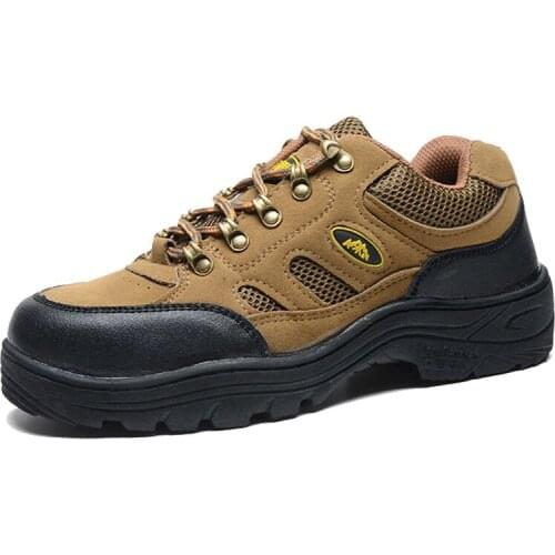 Indestructible Man Safety Shoes Light Non-Slip Sneakers Breathable Work Shoes Men Steel Toe Puncture Proof Air Mesh Safety Boots