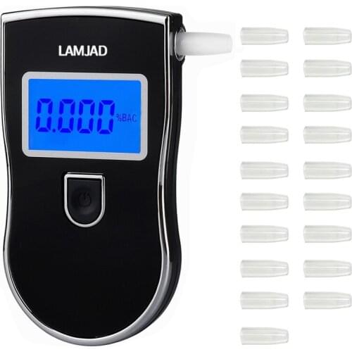 Professional Alcohol Tester Police LCD Display Digital Breath Quick Response Breathalyzer for the Drunk Drivers alcotester AT818