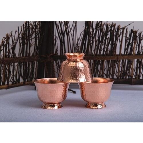 Manual thickening copper teacup beer tea water cup personality drinkware teaware handmade