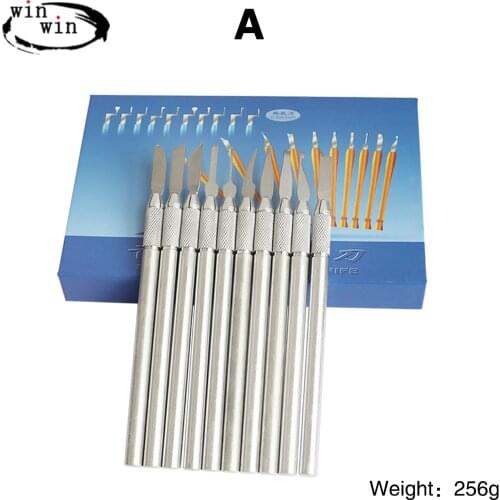10 Pcs Stainless Steel Spatula Wax & Clay Sculpting Tool Set Steel Modeling Hand Tool Wax Carvers Carving Knives Pottery