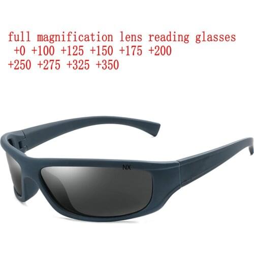 Outdoor Sports Full Reading Sunglasses For Men and Women Wrap Around Comfortable Simple Stylish Readers UV Protection NX