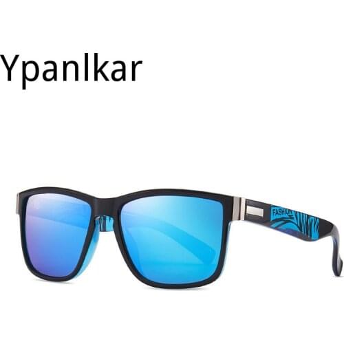 2021 Sport Sunglasses Polarized For Men Sun Glasses Square Driving Personality Color Mirror Luxury Brand Designer UV400