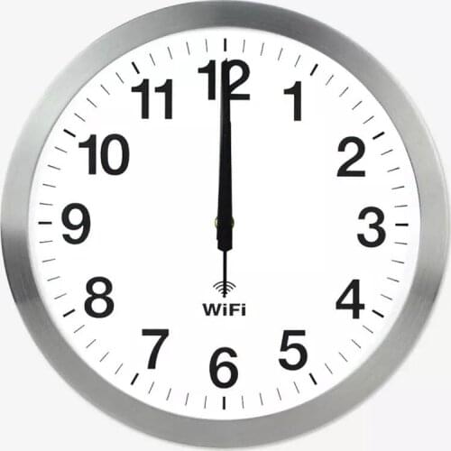 Stylish Smart WIFI Automatic Time Synchronization Network Clock Mute Wall Clock Modern Minimalist Living Room Quartz Home Clock