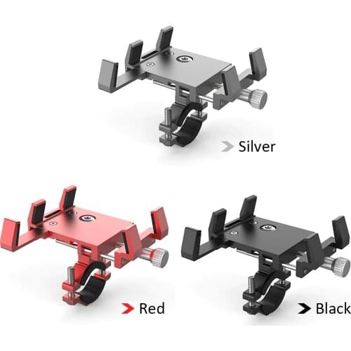 Bike Phone Holder Adjustable Bicycle Anti Slide Handle Smartphone Mount Bike Stand For MTB Road Bike Motobike Bicycle Accessorie