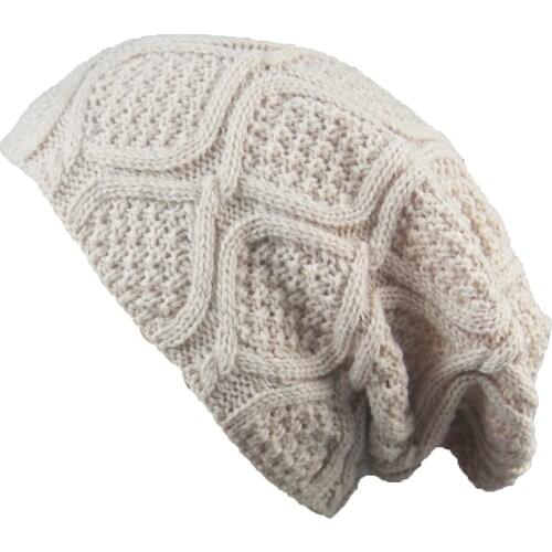 New Winter Hats For Women Men Bonnet Oversized Slouch Twist Hat Thick Warm Caps Mens Casual Knitted Beanie Cap Outdoor Knit Hat