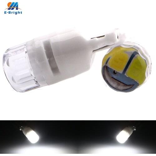 YM E-Bright 100 PCS T10 W5W 3030 2 SMD Ceramic 194 168 Auto Instrument Lamps 12V DC Light Bulbs White Blue Yellow 120 Lumens