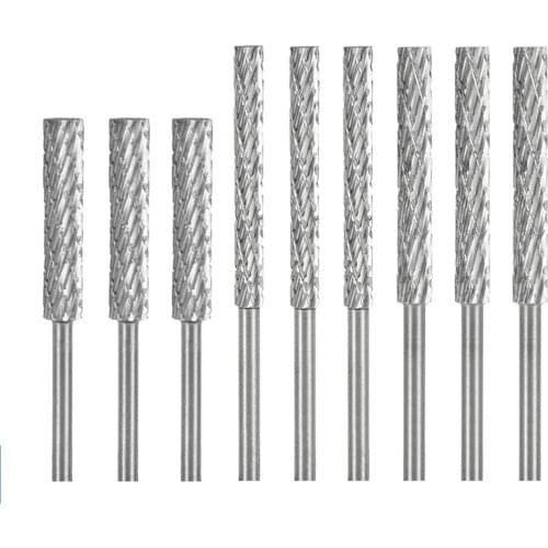 1/8'' Shank HSS Rotary File 3mm 4mm 5mm 6mm Double Cut Rotary Burr