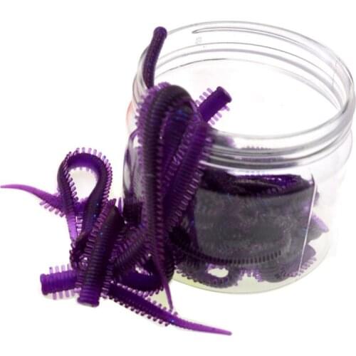 2021 30pcs Silkworm Lures Artificial Fishing Soft Worm Baits Lifelike Tentacle Worms Fishy Smell Earthwroms Seaworm Soft Lures