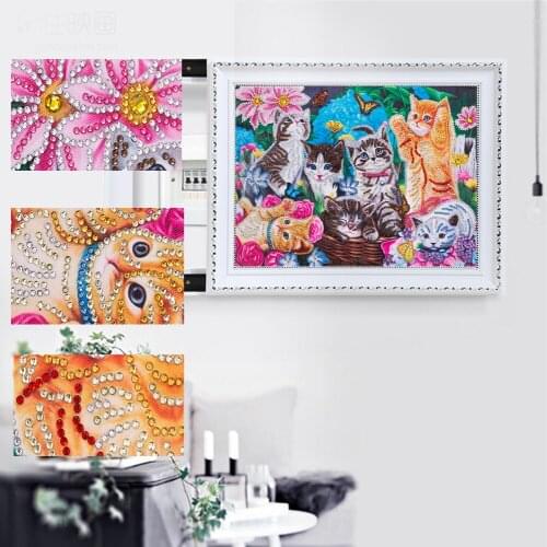 5D DIY Special Shaped Diamond Painting Color Cat Dog Cross Stitch Needlework Embroidery Home Mosaic Wall Decoration Gifts