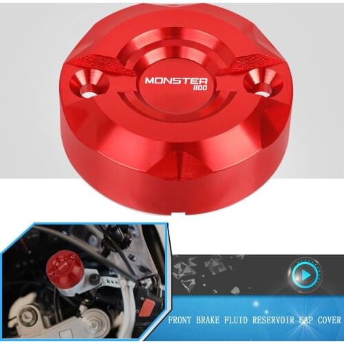 For Ducati MONSTER 1100 1100EVO 1100S 2009-2010 Motorcycle Accessories Front Brake Fluid Cap Master Cylinder Reservoir Cover