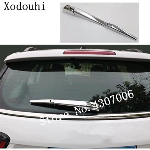 Car Styling ABS Chrome Rear Back Glass Wiper Nozzle Cover Frame Trim Tail Window 4pcs For Jeep Compass 2017 2018 2019 2020 2021