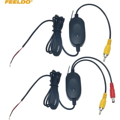 FEELDO 2.4 Ghz Wireless RCA Video Transmitter Receiver Kits Module #AM2960