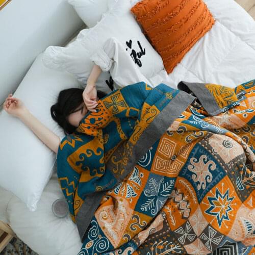 Bohemia blanket and throws 100% Cotton sofa Towel summer cool quilt double single Leisure blanket nap bedspread home decor cover