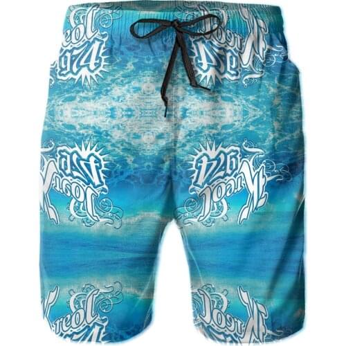 Summer Men Causal Short Breathable Quick Dry Funny Novelty R248 running Kreol 974 Wave 2 Pants