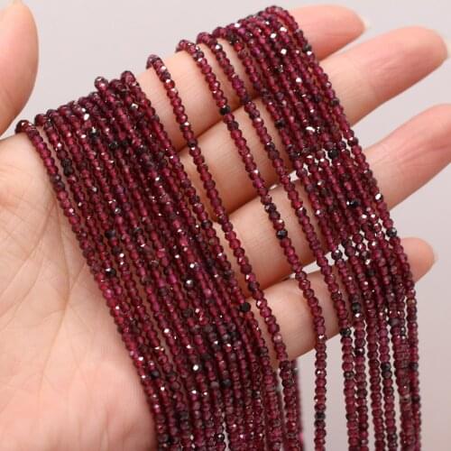 New Style Natural Stone Bead Section Garnet Small Beads For DIY Jewelry Making Necklace Bracelet Earrings Accessory