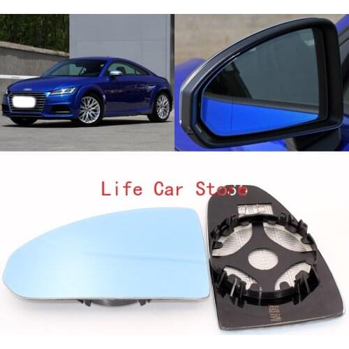 For Audi TT large vision blue mirror car rearview mirror heating modified wide-angle reversing lens