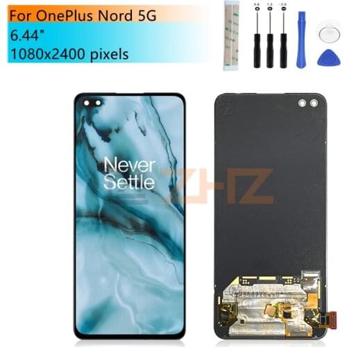 For OnePlus Nord 5g LCD Display Touch Screen Digitizer assembly with frame 1+8 NORD screen For Oneplus Z replacement repair part