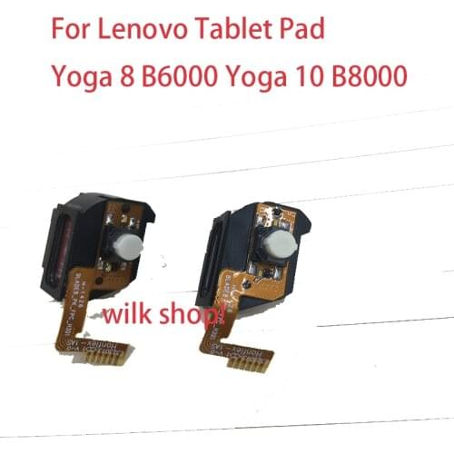 For Lenovo Tablet Pad Yoga 8 B6000 Yoga 10 B8000 Power Volume Button Flex Cable Side Key Switch ON OFF Control With Loudspeaker