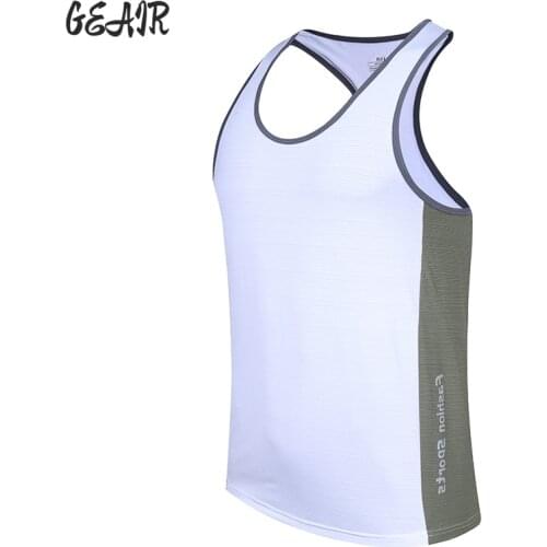 6 Color Reflective Strip Mens Breathable Fitness Vest Sleeveless Fast Dry Basketball Sportswear Sweatwear Customize LOGO Shirt