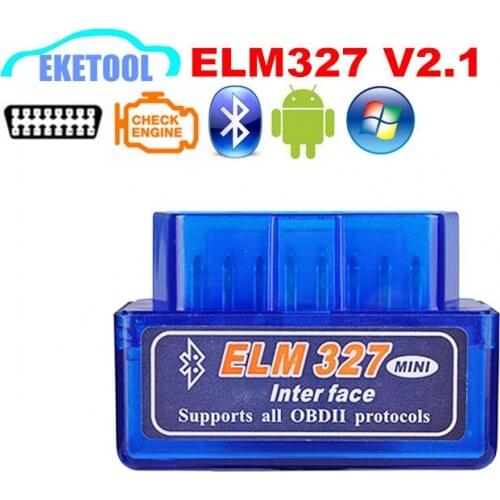 ELM327 V2.1 Bluetooth 2.0 Super MINI For Android Torque OBD2 Code Reader Diagnostic Scanner ELM 327 Multi-Language