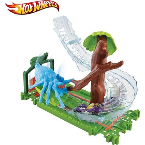 Hot Wheels New Launch Challenge Model CarTrain playset Carros Track Kids Plastic Metal Hot Toys For Children Juguete