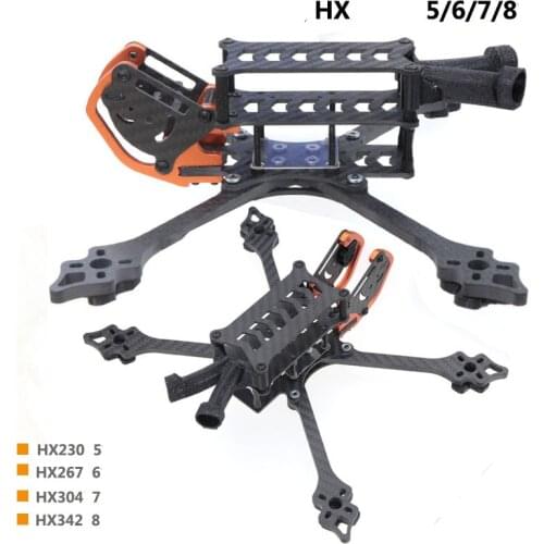 HSKRC 3K Carbon Fiber HX230 HX267 HX304 HX342 5 6 7 8 inch FPV Racing Frame kit for DJI FPV Air Unit RC Drone FPV Racing