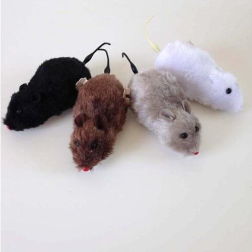 Toys hot sell toy Pull Back Simulated Chain Mice Cute Lovely Mouse Animal Model Children Plastic Wind Up Toys Hot Sell Funny