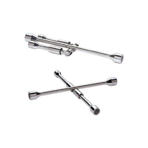 Wheel-Foldable Quad Wheel Wrench