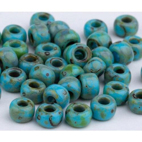 Taidian Miyuki Delica Seed Round Glass Beads 6/0 For Handmade Jewelry Diy Women' Gift Picasso Style Earrings Bracelet Retro