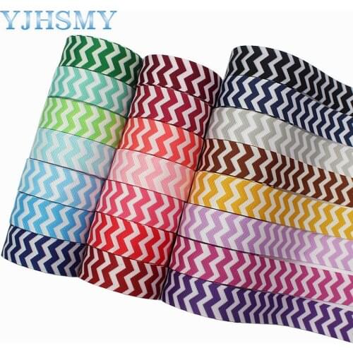 L-20829-888,7/8"(22mm) 10yards/lot Solid color wave Printed grosgrain Ribbons,Wedding party Gift wrap DIY handmade materials