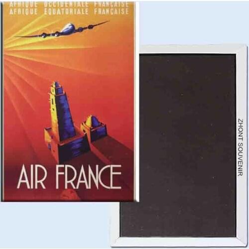 Air France Edmond Maurus 24051 Retro nostalgia fridge magnets