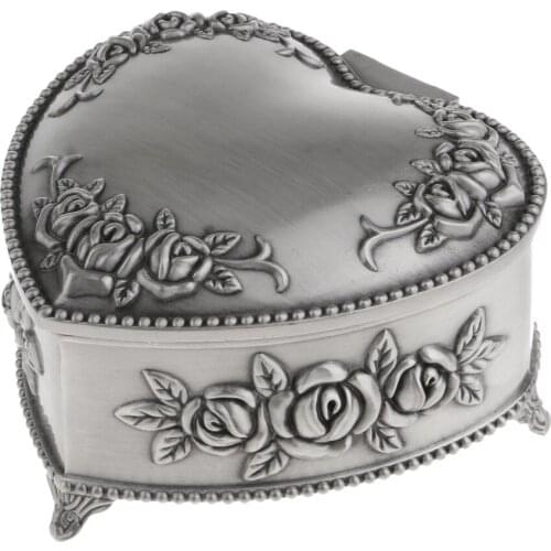 Gothic Style Metal Vintage Classical Makeup Case Jewelry Storage Box Gifts