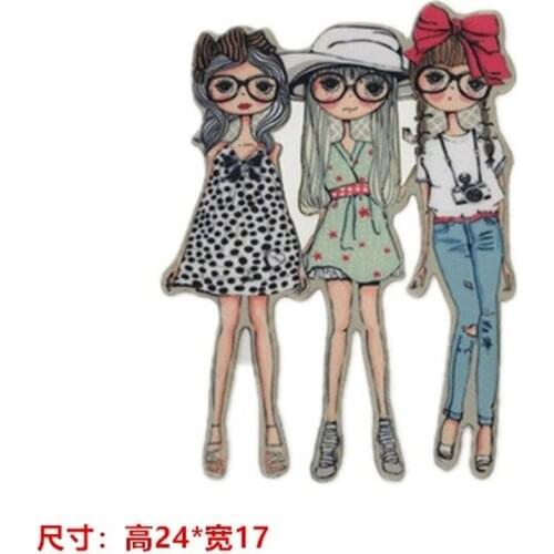 50pcs/Lot Embroidery Patches Letters Clothing Decoration Accessories Animal Cat Dogs Beauties Diy Iron Heat Transfer Applique