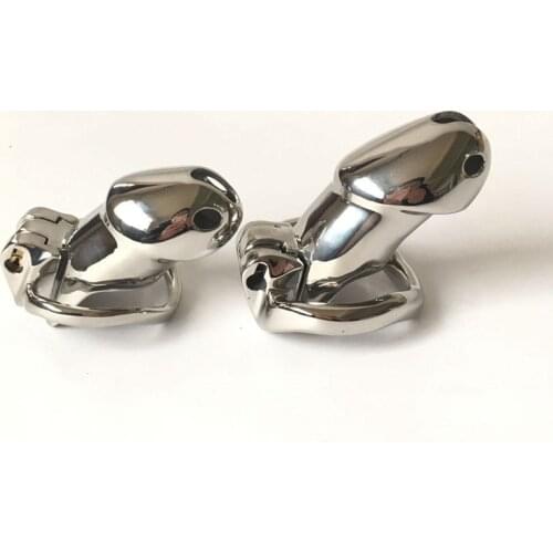 New Chastity Cage Stainless Steel Chastity Devices for BDSM Handmade HT Metal Version Non-Welded Cock Cage for Men