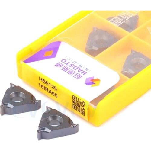 10pcs 16ER 16IR A55 G55 AG55 A60 G60 AG60 HS5125 High-quality CNC lathe carbide threaded inserts are thick and anti-deformation