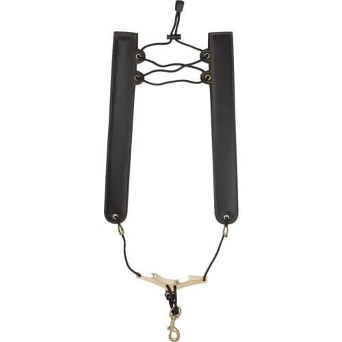 Saxophone Shoulder Strap - Synthetic Leather, 100% Handmade, No Stress on Neck Shoulder Strap for Sax Bass Tenor Alto