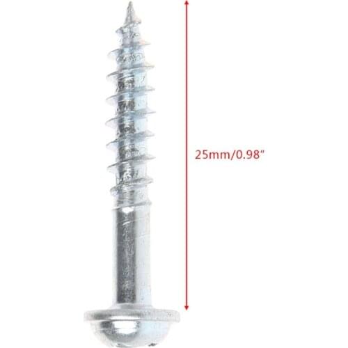 100Pcs M4-25 High Strength Oblique Hole Self-tapping Screws For Pocket Hole Jig L4MF