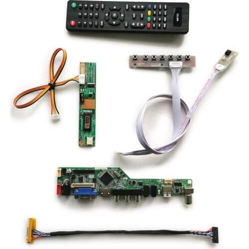 LCD display universal controller board VGA+USB 1CCFL LVDS 30-Pin DIY kit For N184H3/LTN160HT01/LQ164M1LD4C screen 1920*1080