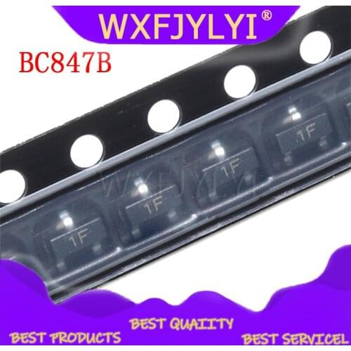 100PCS BC847B SOT23 BC847 SOT SMD 847B SOT-23 1F new transistor