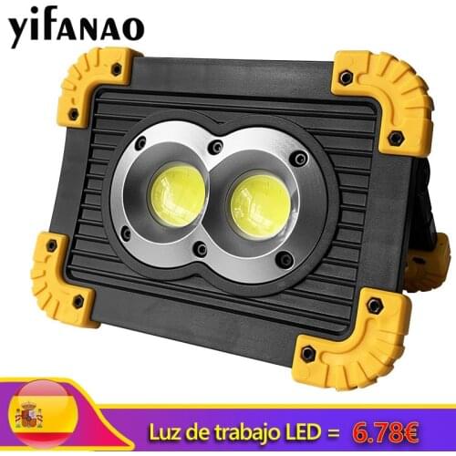 3000lm Led Portable Spotlight Super Bright Led Work Light Rechargeable for Outdoor Camping Light Led Flashlight by 18650