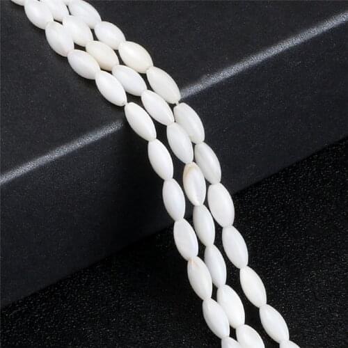DIY Jewelry Mother Of Pearl For Making Bracelets Necklace Rice Type Horseshoe Natural Freshwater Shell Water Loose Bead Handmade