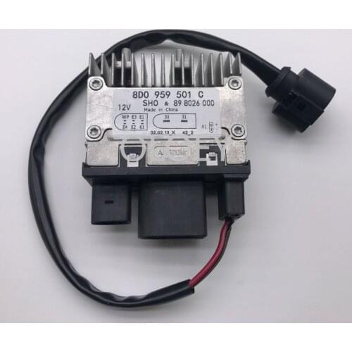 Radiator Engine Cooling Fan Control Unit Module Fan controller 8D0 959 501 C 8D0959501C for Audi A4 A6 S4 for V W Passat 1.8 2.8