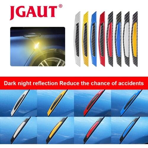 JGAUT 4pcs Self-adhesive reflective tape on a car Emergency sign Behind the Car exterior accessories retroreflective sticker