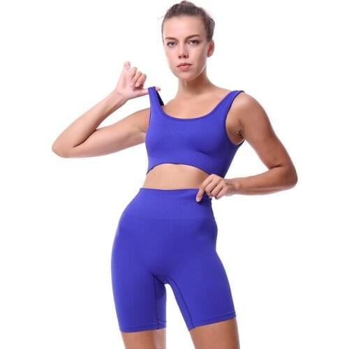 Yoga Sets Women Gym Sports Set Elastic Sports Hight Waist Leggings Sportswear Workout Sets Women Yoga Sets Women Gym Sports Set