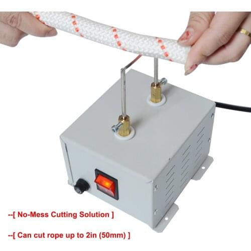 TOYOBER Hot Nylon Rope Cutter Cutting Knife Heat Webbing Cutting Tool Electric Rope Cutter for Tube Ribbon Plastics